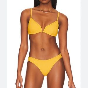 L Space 3 piece ribbed bikini bundle